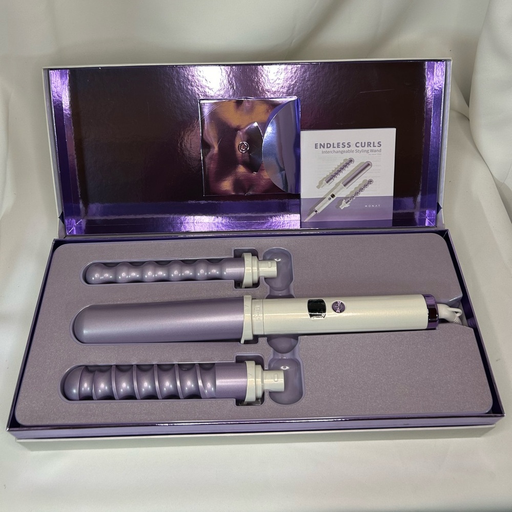 Monat Endless Curls 3 Piece Interchangeable Styling Wand 1.25”